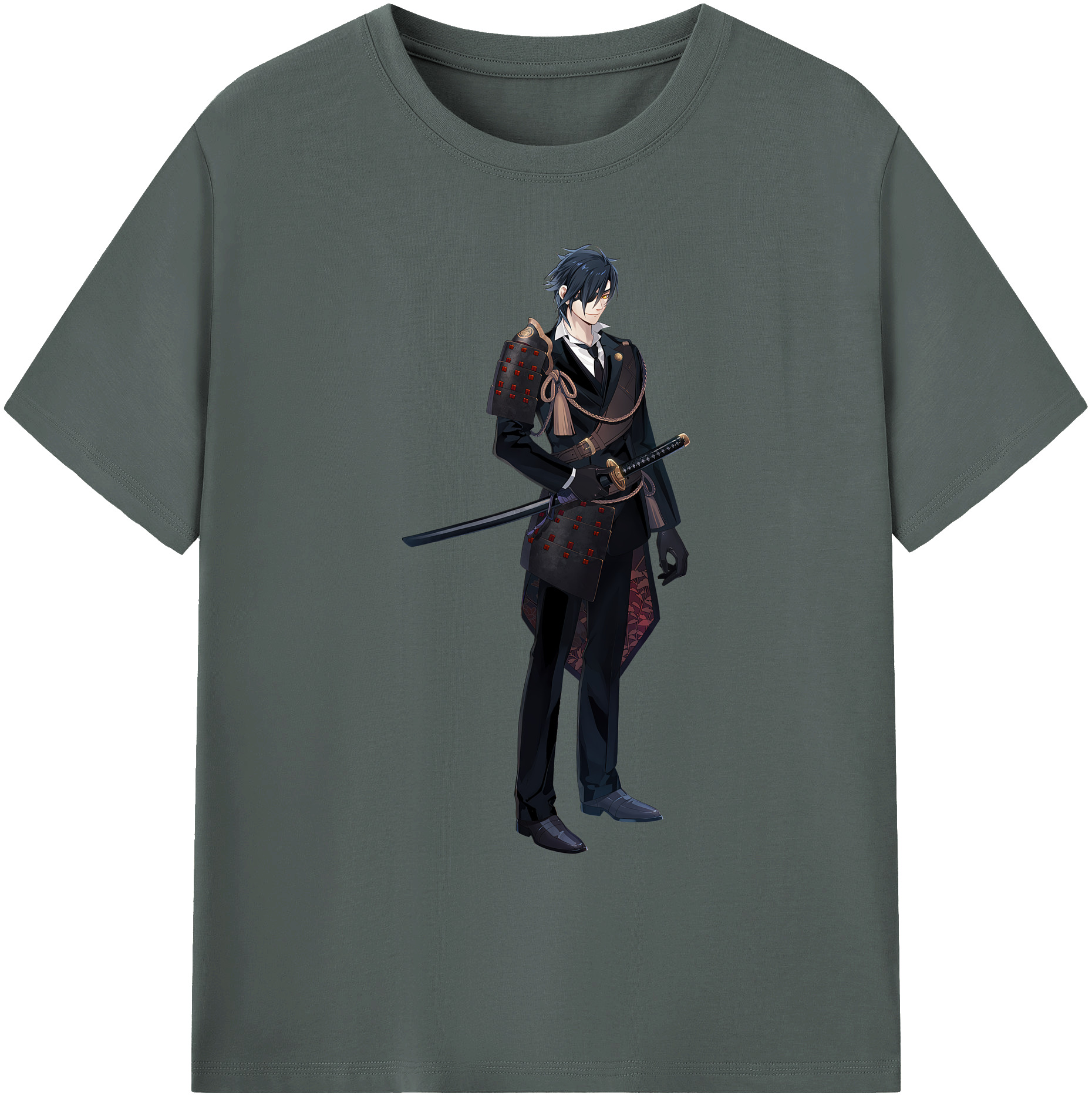 （画像用） 刀剣乱舞 Touken Ranbu 綿100％ メンズ半袖Tシャツ｜肌触りやわらか＆通気性